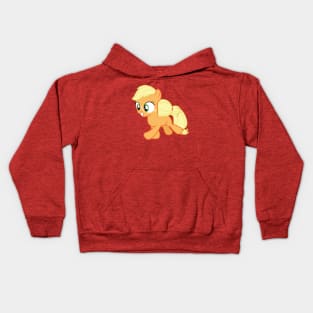 Excited filly Applejack Kids Hoodie